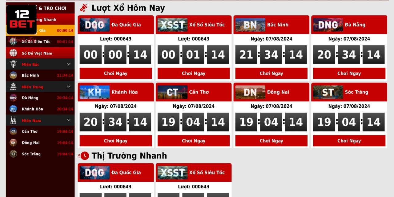 Số Đề Tại Nhà Cái 12Bet Là Gì?